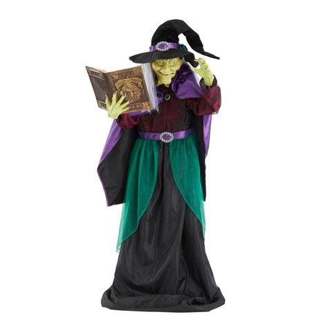 Create an enchanting Halloween scene with Home Depot's witch-inspired decorations